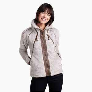 Kuhl Flight Sherpa Zip Up Hooded Sweatshirt Jacket
